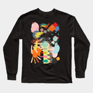 Abstract Art Original Painting Unique style KILY Long Sleeve T-Shirt